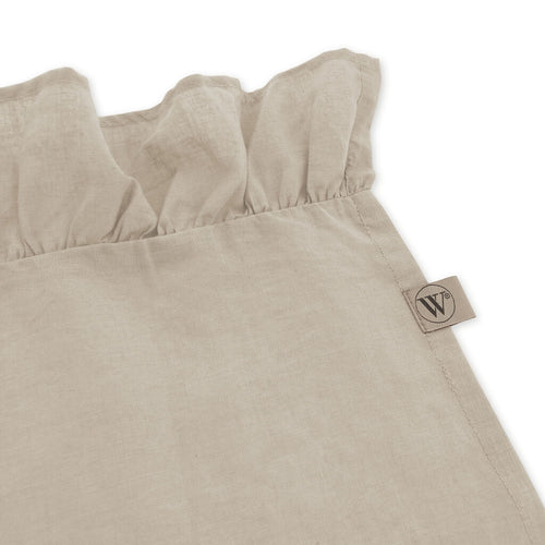 Walra - Tafellaken Lovely Linen Ruffles - 140x320 cm - Naturel