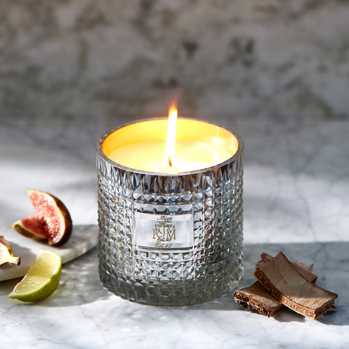 Rivièra Maison Luxury Scented Candle Ibiza - Paraffine, Glas - Zilver - vtwonen shop