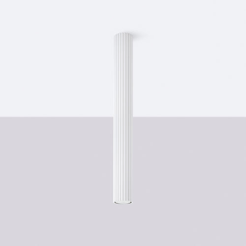 Sollux Lighting Plafondlamp KARBON 60 wit - 6,5x6,5x60cm