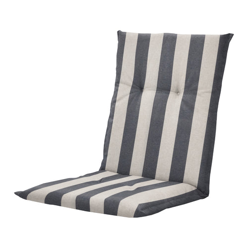 Madison tuinstoelkussen lage rug Amora - grijs - 105x50x6cm - set van 4