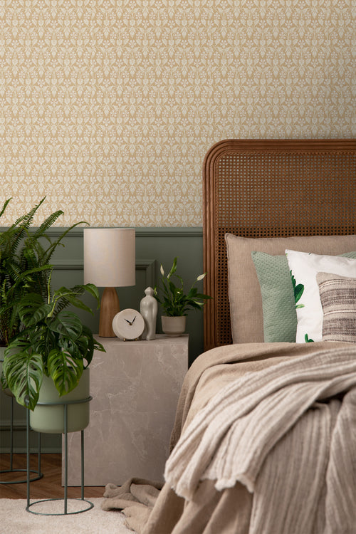 Borastapeter behang bloemen bruin en beige - 53 cm x 10.05 m - 660089 - vtwonen shop