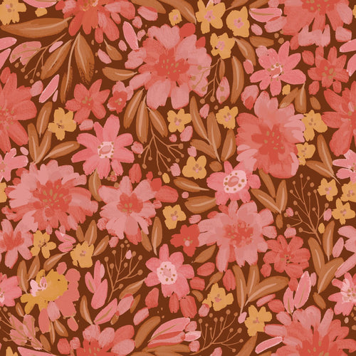 ESTAhome behang bloemen roze - 50 x 900 cm - 132198