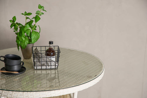 Rebellenclub Ronde Tuintafel Mykon - ø90cm - Wit - vtwonen shop