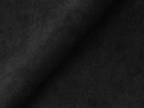 LaMiaSofa hoekbank rechts Ravenna - velours - zwart - 255x165x77