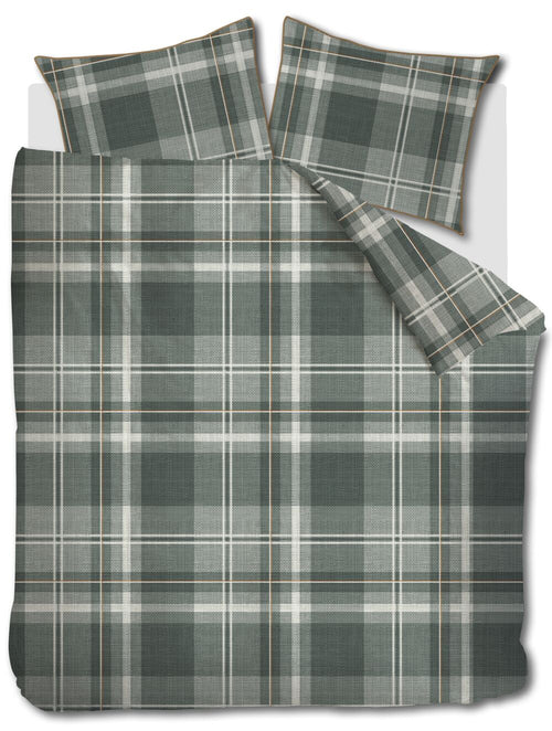 Rivièra Maison Dekbedovertrek Tartan Check - 240 x 200/220 cm - Groen