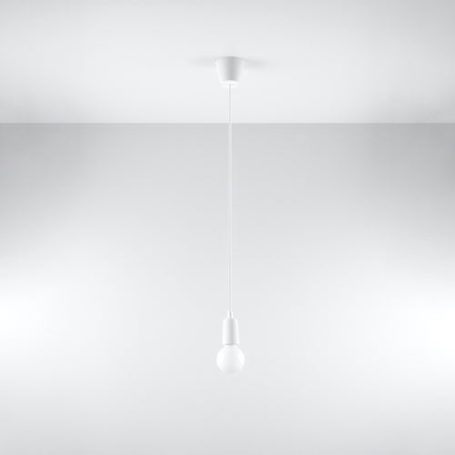 Sollux Lighting Hanglamp DIEGO 1 wit - 9x9x90cm