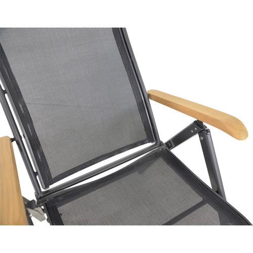 Lesli Living bistrostoel Monza - zwart - 61x75x110cm - set van 2