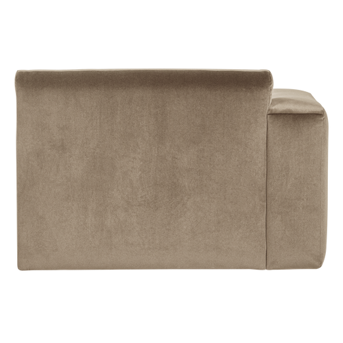 WOOOD chaise longue bank links Mojo Base - Velvet - Khaki - 74x112x162