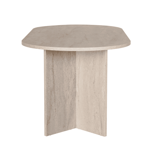 Calicosy - Eettafel met afgeronde randen SABLE - 89,5x180x75 cm