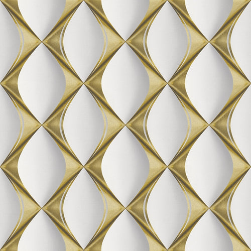 Livingwalls behang 3D-motief goud, wit en grijs - 53 cm x 10.05 m - AS-386911 - vtwonen shop