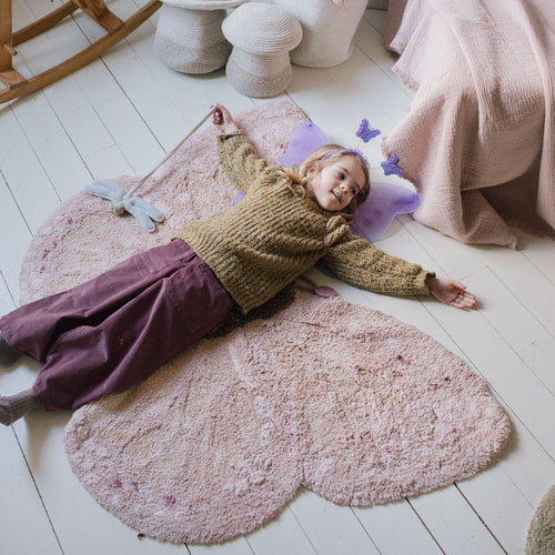 Lorena Canals wasbaar vloerkleed Washable Animal Baby Butterfly