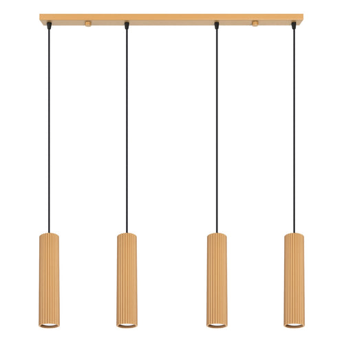 Sollux Lighting Hanglamp KARBON 4L goud - 81x5x120cm