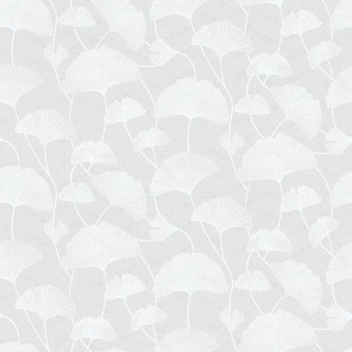Borastapeter behang ginkgo bladeren grijs - 53 cm x 10.05 m - 660868 - vtwonen shop