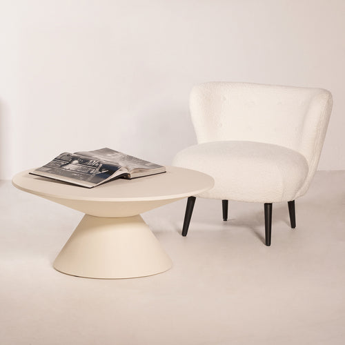 Giga Meubel Salontafel Sep - Rond - MDF - 90cm