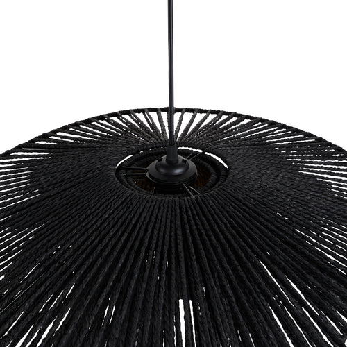 Lighto | Hanglamp Rotan Zwart Ø63 cm | Amara - vtwonen shop