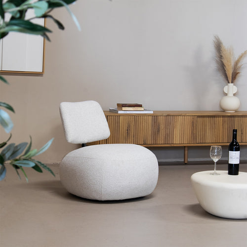 DÉJA Living Fauteuil Loulou - Stof - Off-White - vtwonen shop