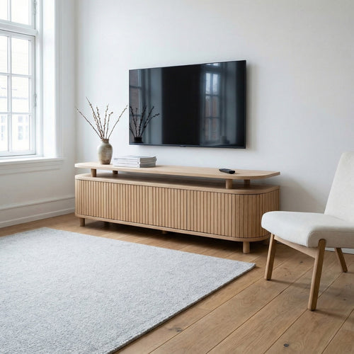 DÉJA Living Tv-meubel Seki - Naturel Eikenhout - 180x40x50cm