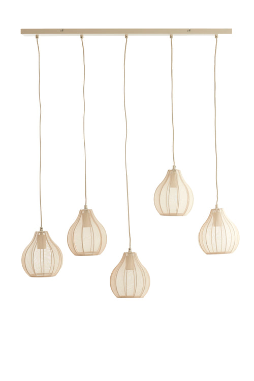 Light & Living hanglamp ELATI - bruin - 100x15x21.5cm