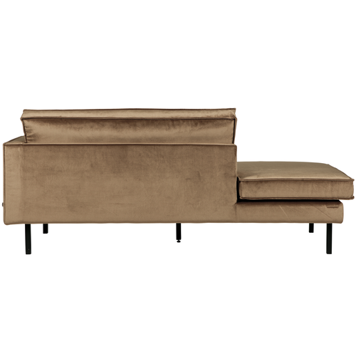 WOOOD daybed rechts Rodeo - Velvet - Taupe - 85x203x86 - vtwonen shop