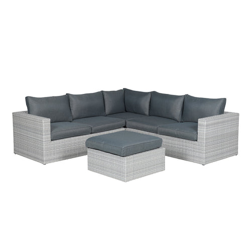 Garden Impressions loungeset Bruno vintage grijs - 4 delig
