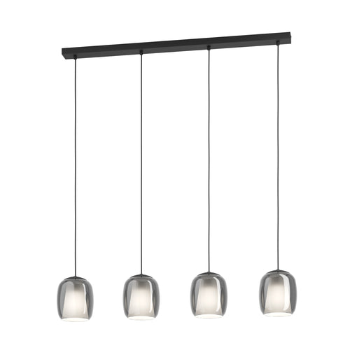 EGLO hanglamp Ciampino - e27 - 97,5 cm - zwart/grijs - glas - vtwonen shop