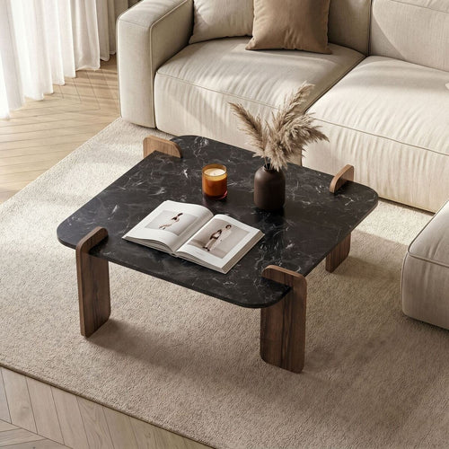 Calicosy - Vierkante ORME - Donker hout 90x90x35 cm