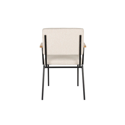 Zuiver Fellow Eetkamerstoelen Armleuning Off-White - Set van 2 - vtwonen shop