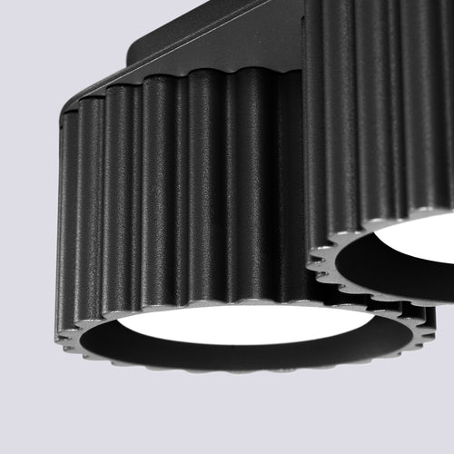 Sollux Lighting Plafondlamp AURA 2 zwart Gx53 - 21x10x12cm