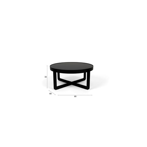 Zuiver Centre Salontafel Rond 68 cm Zwart