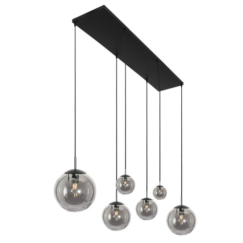 Steinhauer hanglamp bollique - 6 lichts - 120  x 160   cm - zwart - vtwonen shop