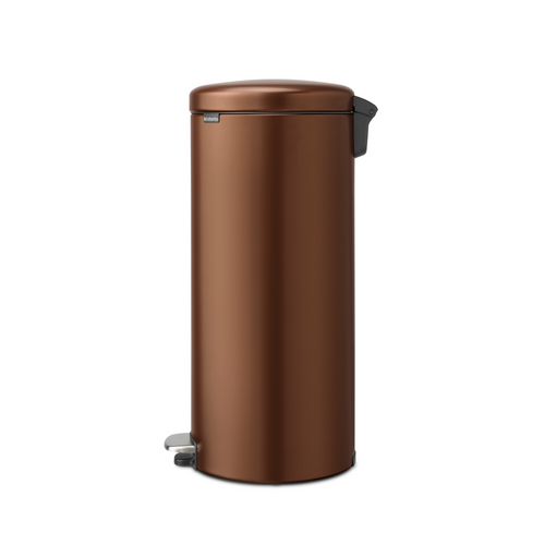 Brabantia NewIcon Pedaalemmer, 30 liter, kunststof binnenemmer - Warm Bronze
