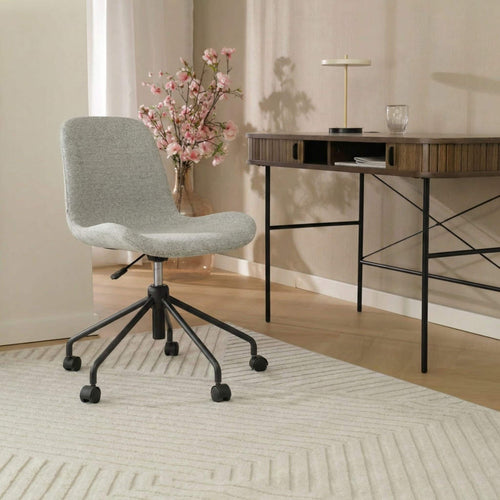 Nolon Nout-Fé Bureaustoel Grijs Melange - Zwart Onderstel