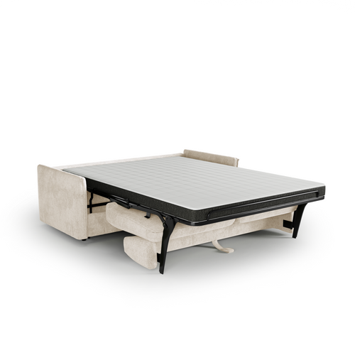 Premium Interiors - Express-slaapbank AVA - kruisbinding crème 178cm