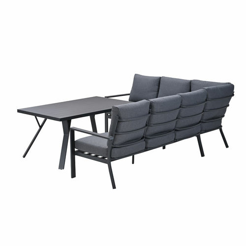 Garden Impressions lounge dining set Senja mystic grey - 3-delig links - vtwonen shop
