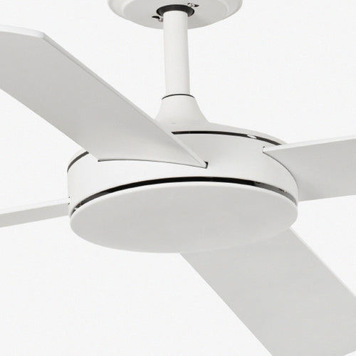 Faro Mallorca Grote plafondventilator met 4 bladen, matwit, esdoorn, Tuya Smart System