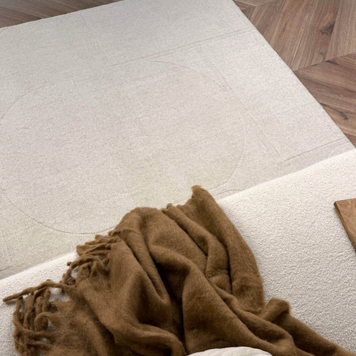 Wollen vloerkleed Twig ivoor/wit - Interieur05 - 240 x 340 cm - vtwonen shop