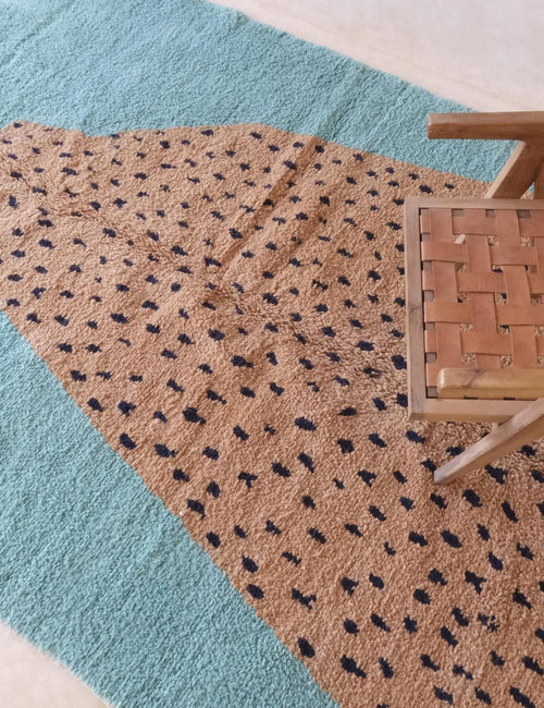 AFK Living vloerkleed Berber - handgemaakt - Wol - 80 cm x 240 cm