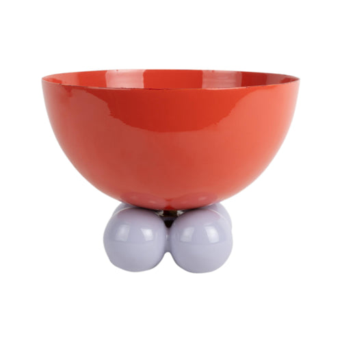 Present Time schaal Double Funky Large - rood - Ø20cm - vtwonen shop