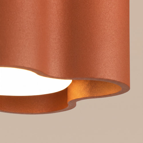 Sollux Lighting Plafondlamp OVIO 1 rode oker Gx53 - 12x12x6cm