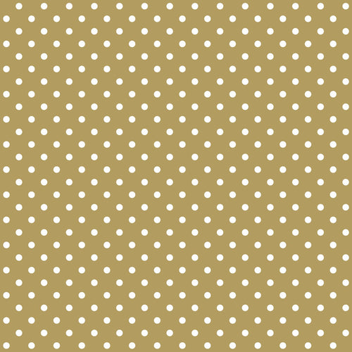 ESTAhome behang stippen glanzend goud en wit - 53 cm x 10.05 m - 139114