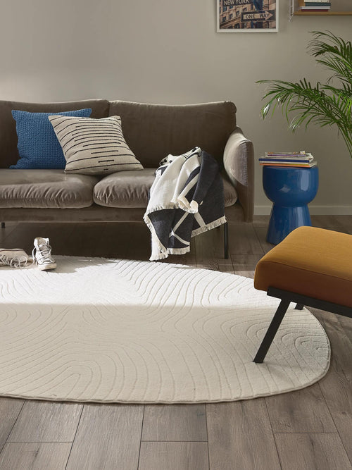 benuta wasbaar vloerkleed Pam - créme - 160x210 cm