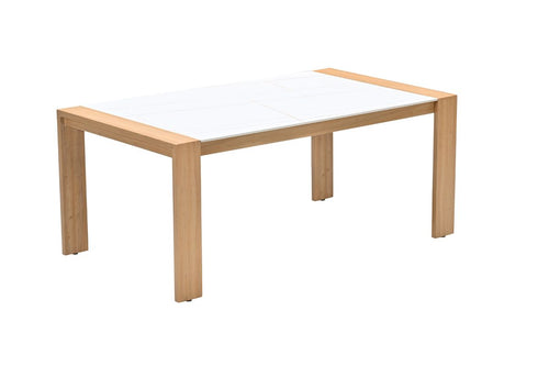 Austin tafel - 180x100 cm - light teak look - Centostone milano beige