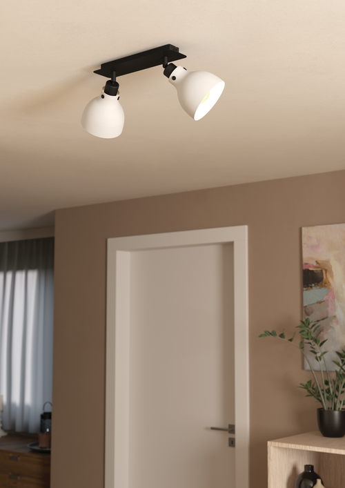 EGLO spot Matlock - e27 - 52 cm - grijs/zwart - staal