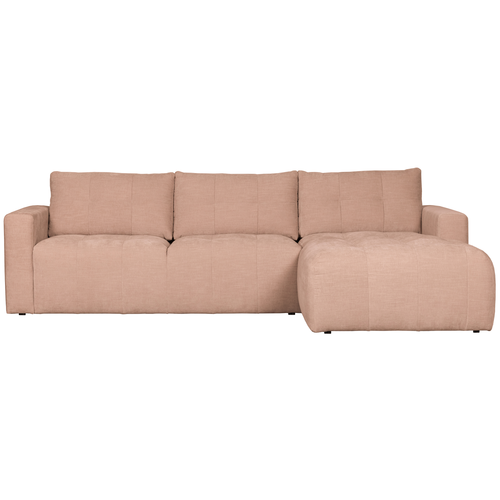 vtwonen chaise longue rechts Bar - Stof - Roze - 87x280x170 - vtwonen shop