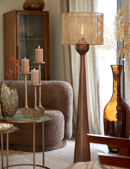 Light & Living lampenkap TOSSA - Ø40x30cm - bruin