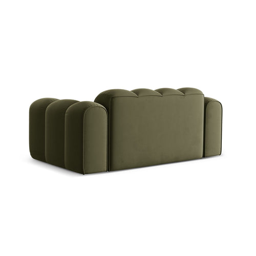 Cosmopolitan Design - Bank Treno 2-zits, flueel groente - 94x180x70cm