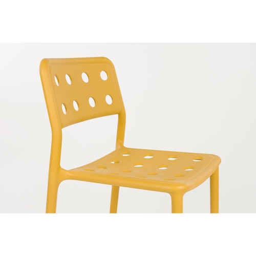 Housecraft Living Serra Tuinstoel/ Eetkamerstoelen Kunststof Geel - Set van 4 - vtwonen shop