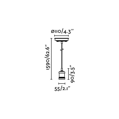 Faro Art - 1-lichts hanglamp antiek messing, E27