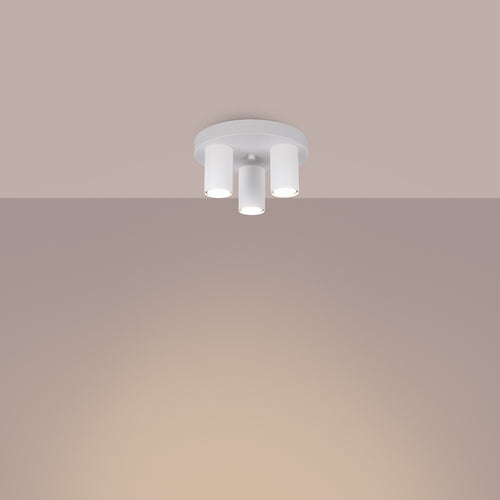 Sollux Lighting Plafondlamp LAGOS 3P wit - 25x25x12cm