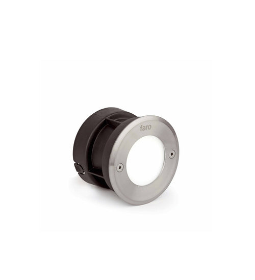 Faro-18 71498N - Ronde LED grondspot voor buiten mat nikkel IP67